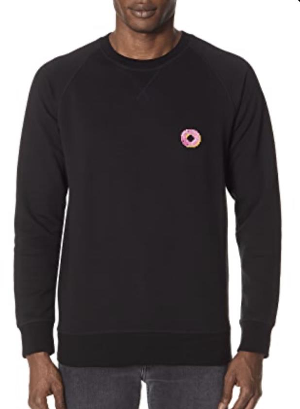 Bricktown F Bloomingdales Men's Donut Crew Fleece Sweatshirt L $155 New BLM4-35