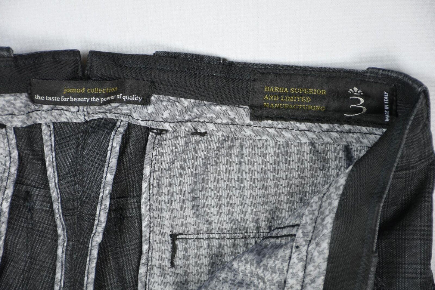 Barba Napoli Men's Limited Edition Glen Plaid Pants Size 32/47 New $300