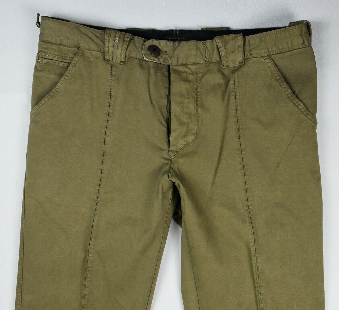 Barba Napoli Men's Olive Chino Pants Size 31/46 New $325.
