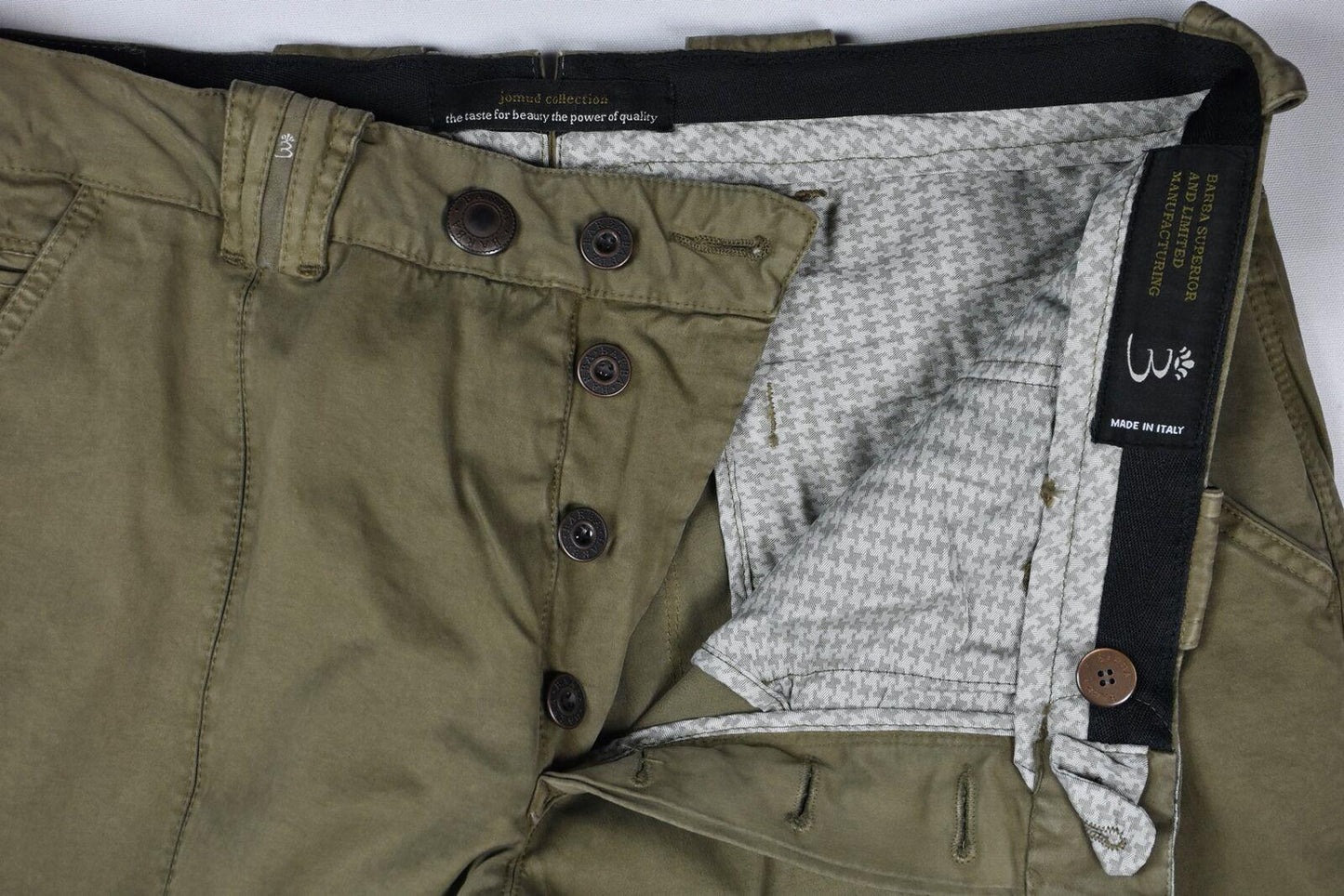 Barba Napoli Men's Limited Edition Olive Chino Pants 32/47 New $325.