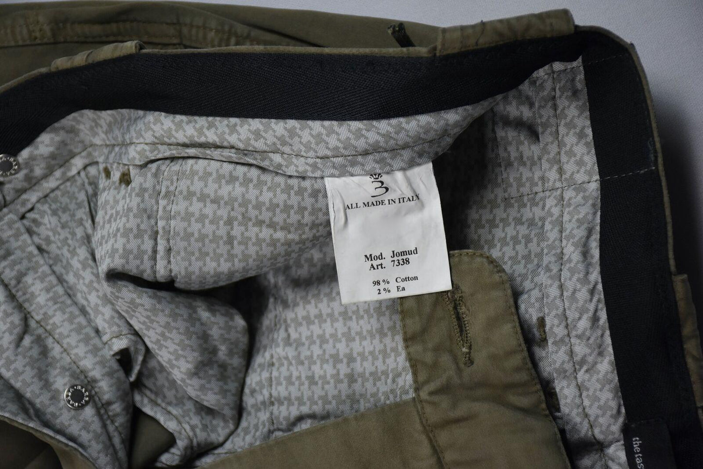 Barba Napoli Men's Limited Edition Olive Chino Pants 32/47 New $325.
