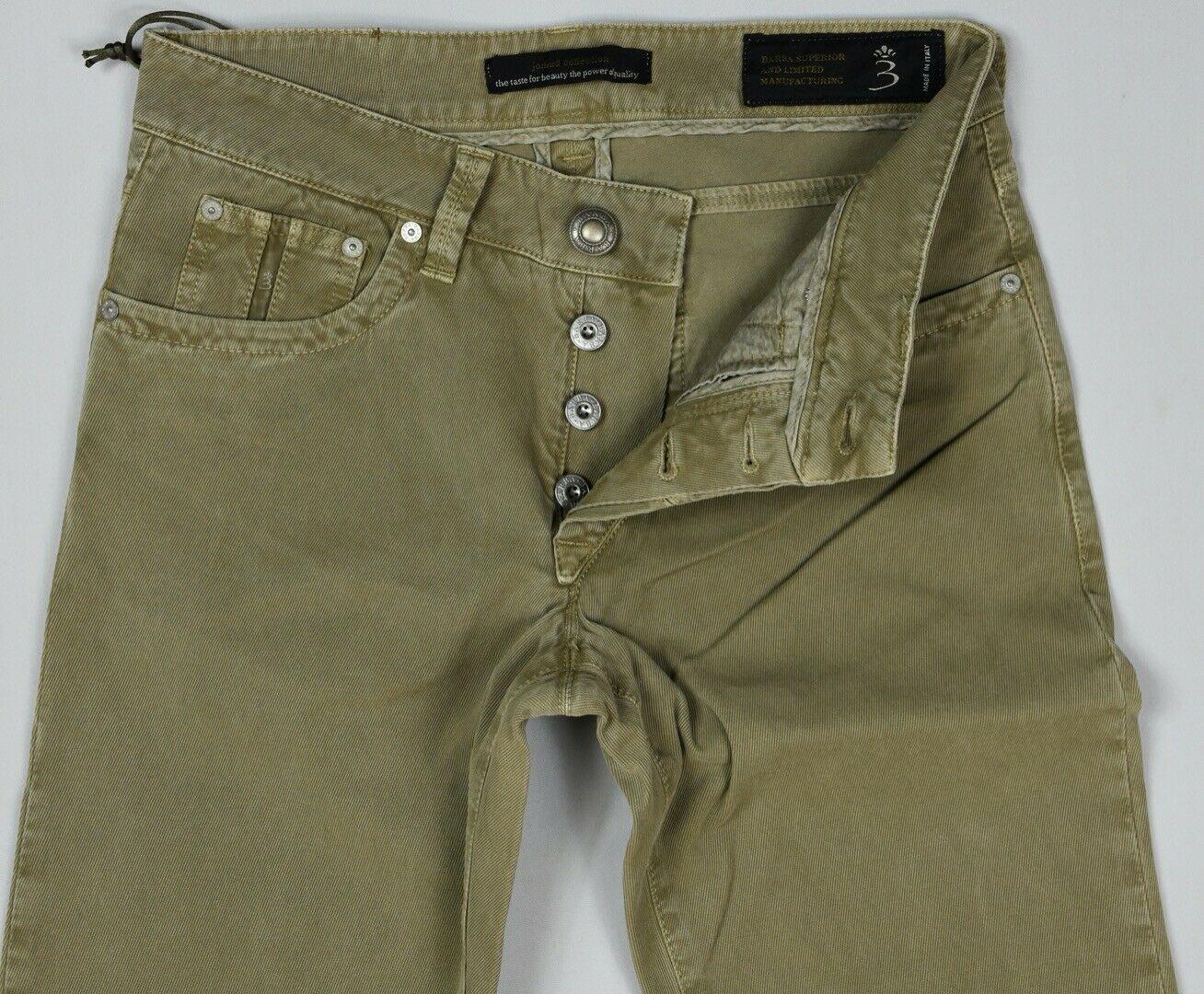 Barba Napoli Men's Limited Edition Twill Pants Size 33/48 New $300.