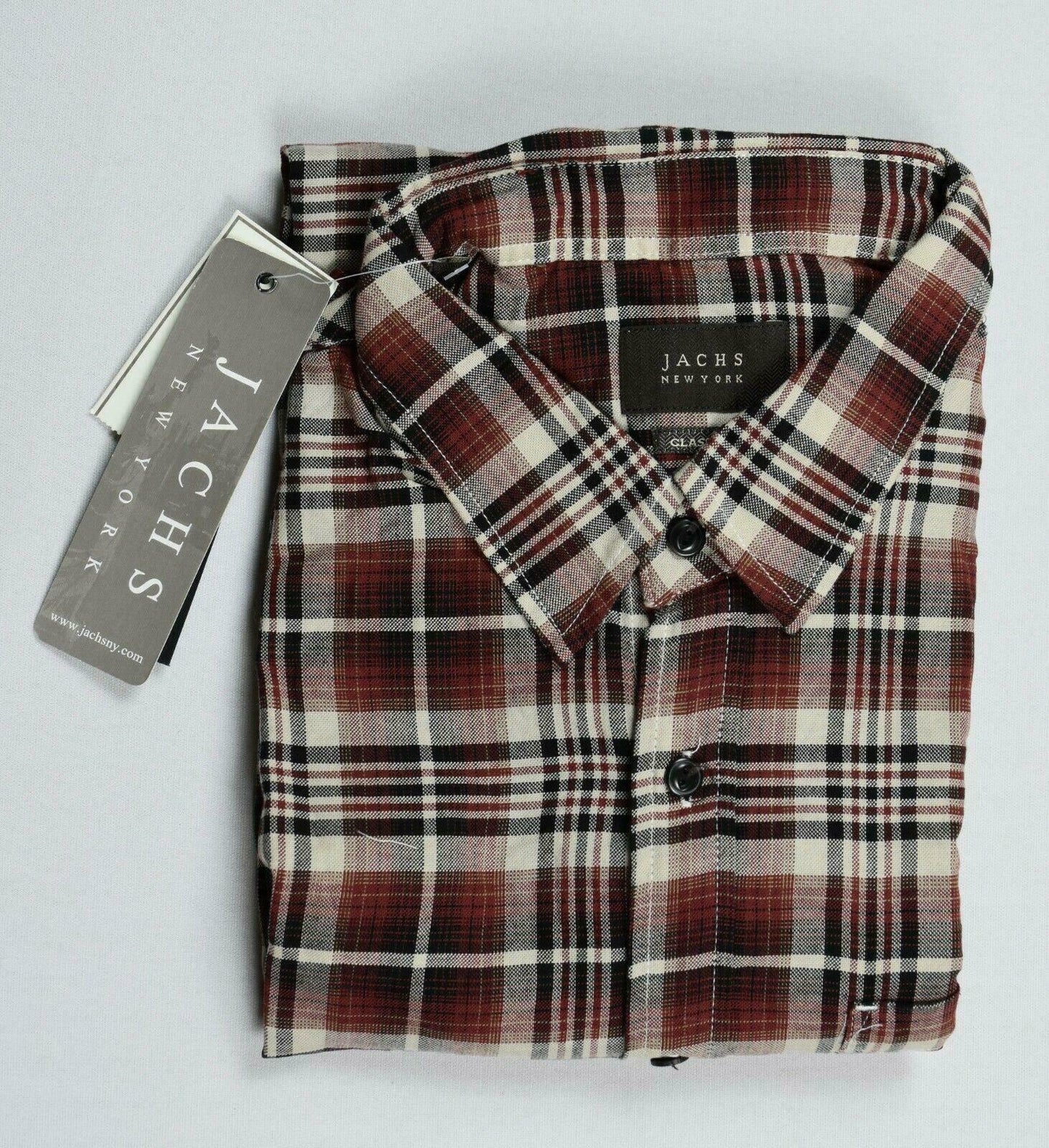 Jachs New York Men's rust short sleeve Shirt Size L New BIN3-15