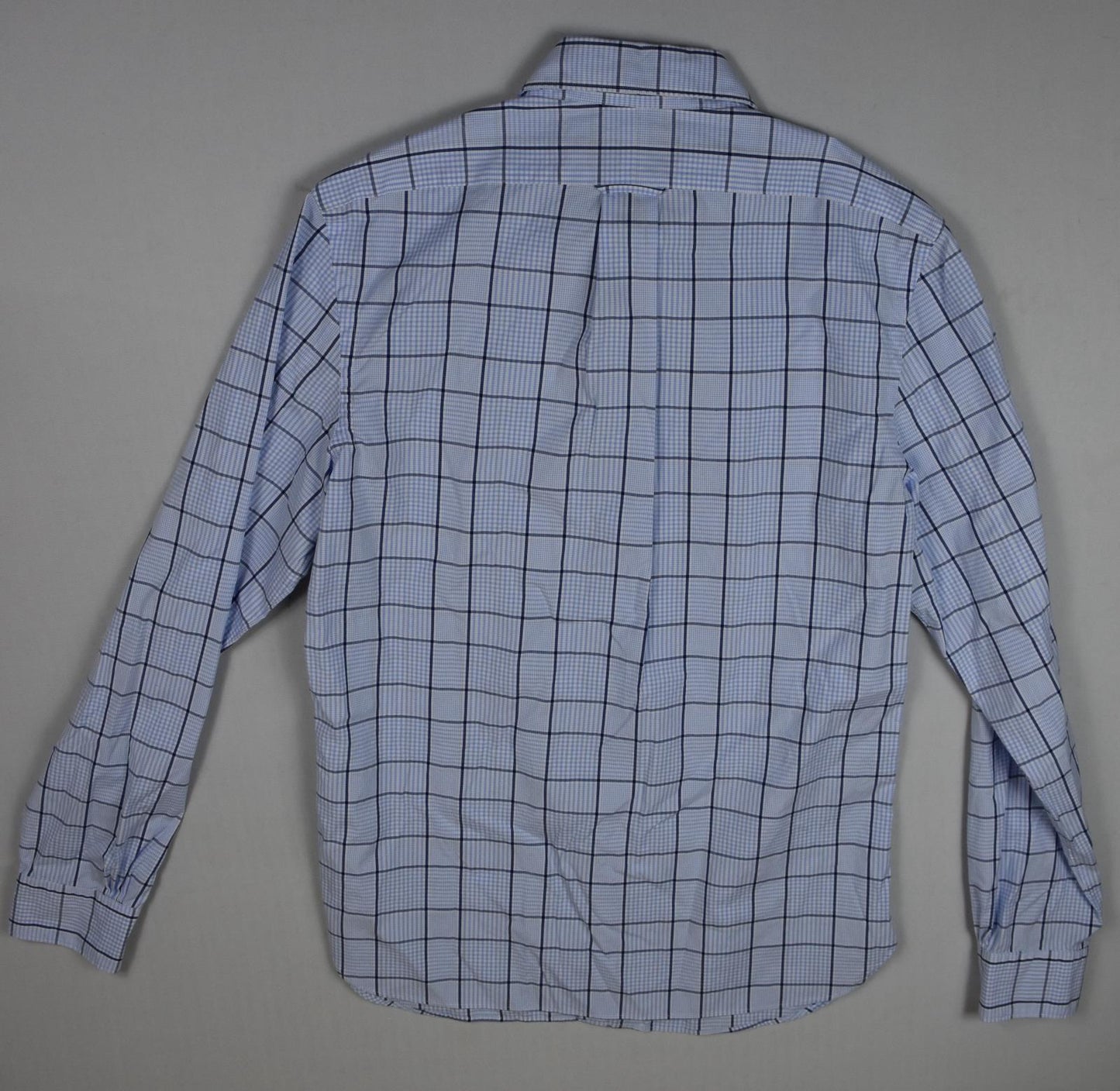 The Men's Store At Bloomingdale's Plaid Blue Shirt S New $98 BLM6-14
