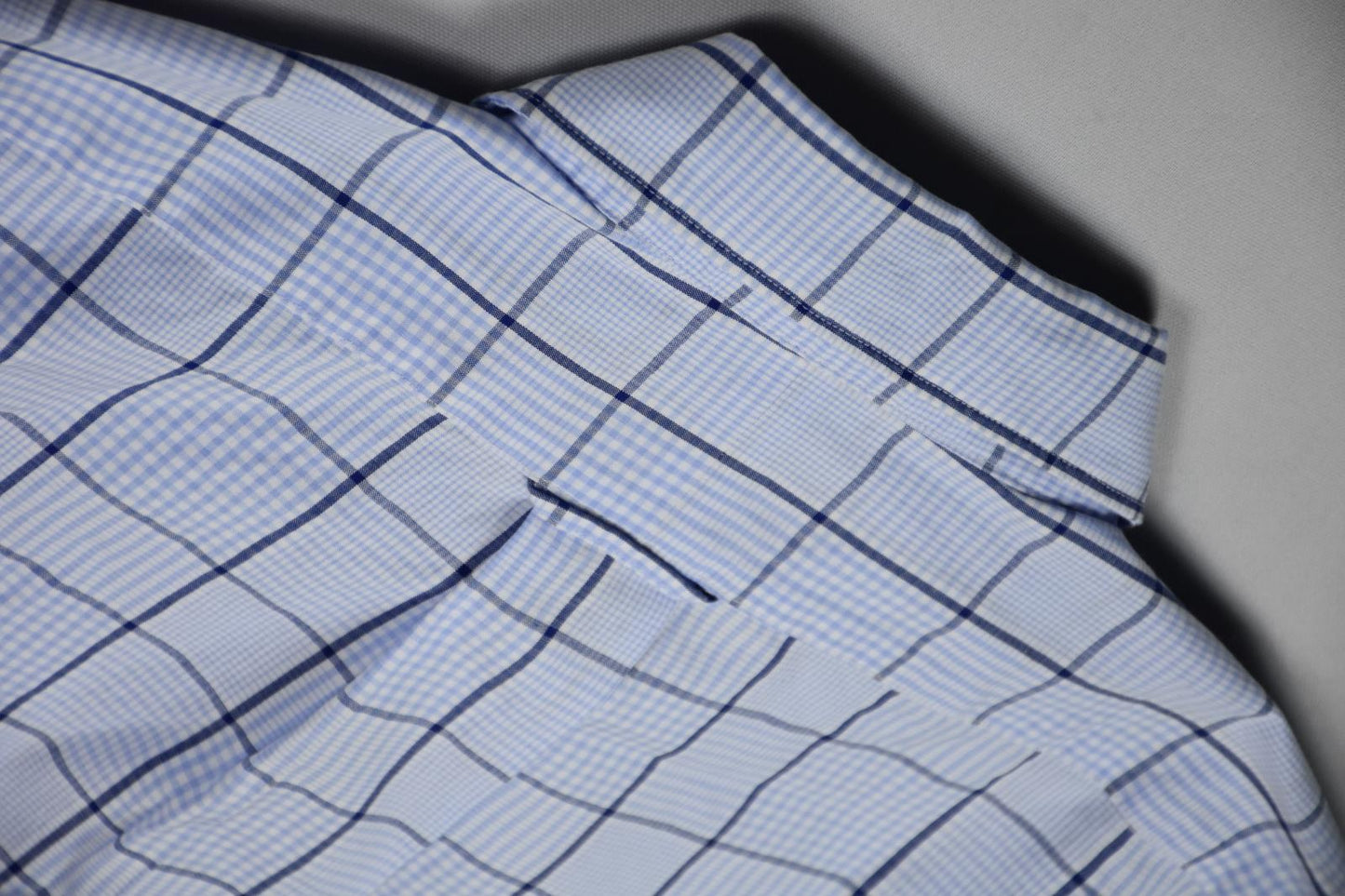 The Men's Store At Bloomingdale's Plaid Blue Shirt S New $98 BLM6-14