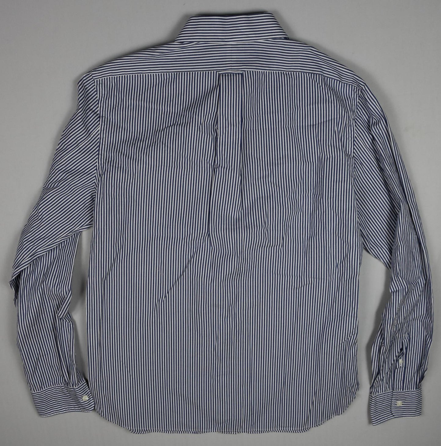The Men's Store At Bloomingdale's Stripe Navy Stretch Shirt Sz S New $98 BLM8-4