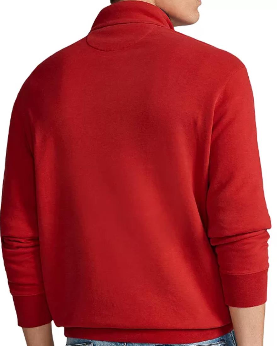 POLO RALPH LAUREN Men's Jersey Knit 1/2 Zip Pullover Red Size S NEW $90