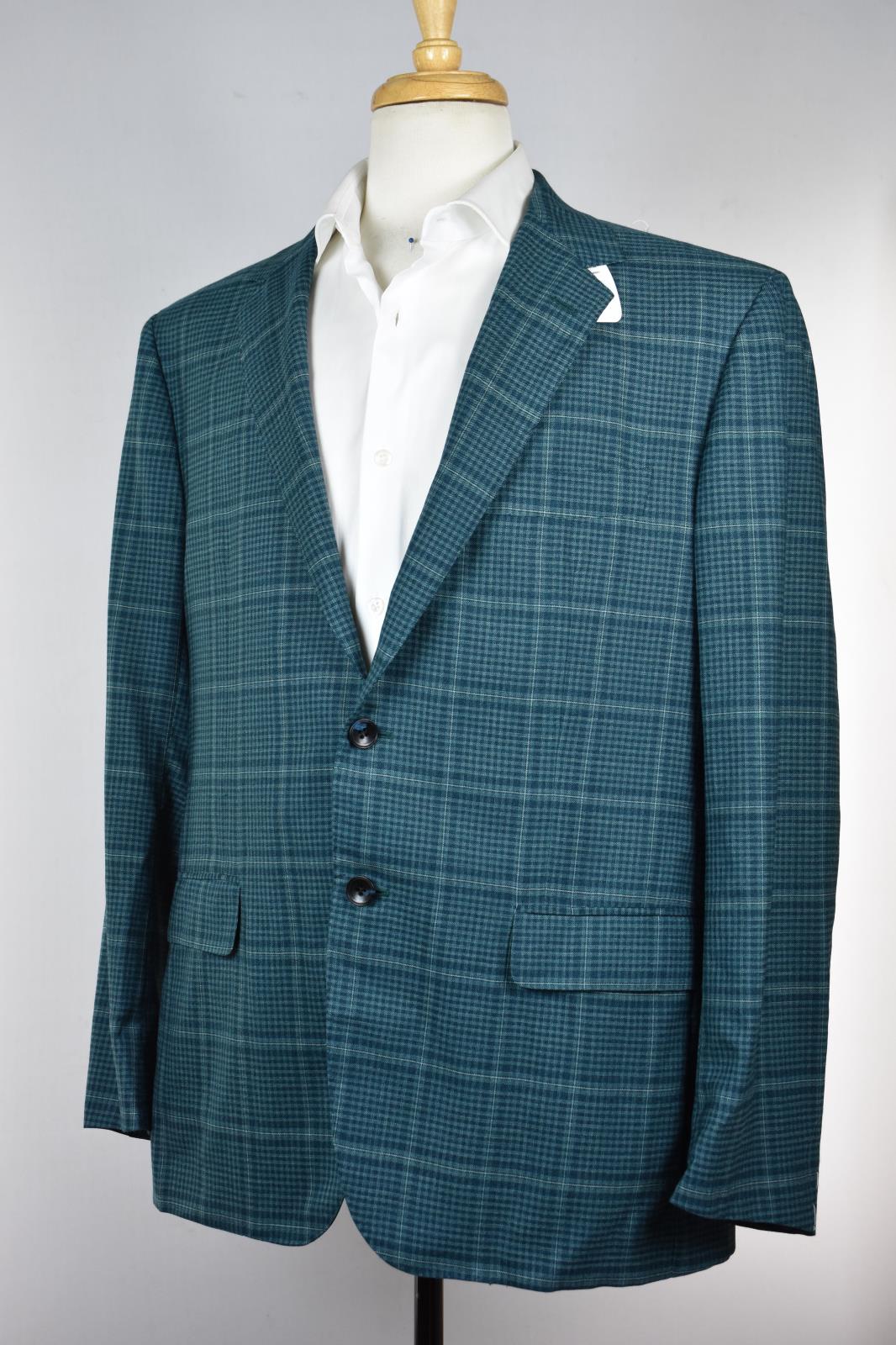 Kired By Kiton Men's Teal 140's Wool Sport Coat Blazer EU 52 / 42 US NEW $3000