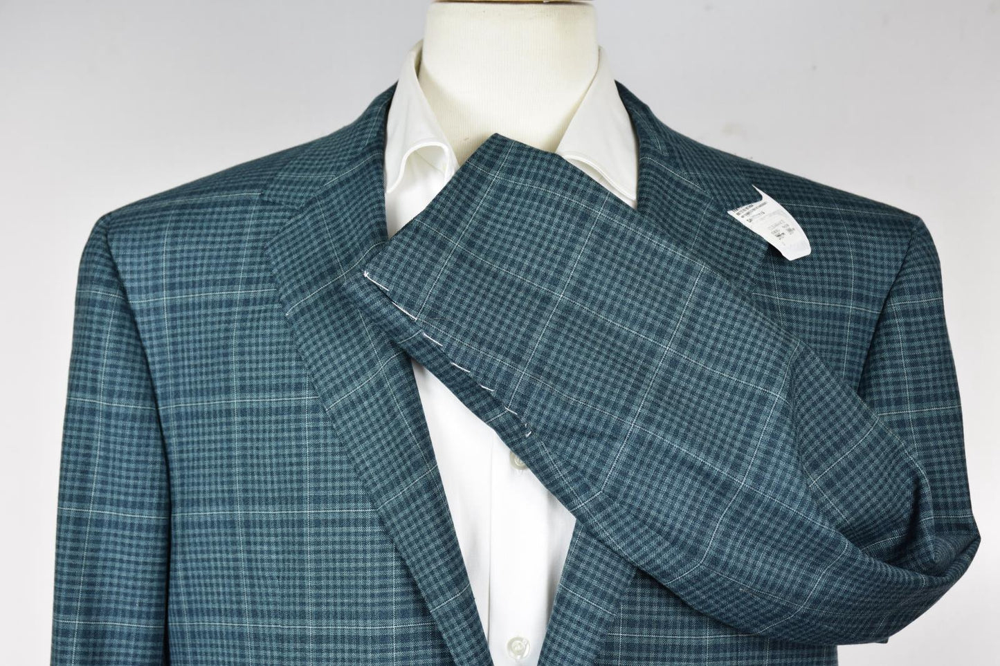 Kired By Kiton Men's Teal 140's Wool Sport Coat Blazer EU 52 / 42 US NEW $3000