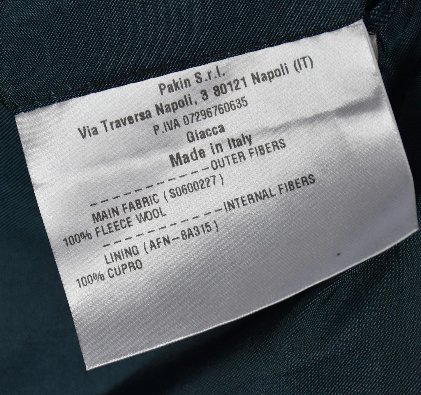 Kired By Kiton Men's Teal 140's Wool Sport Coat Blazer EU 52 / 42 US NEW $3000