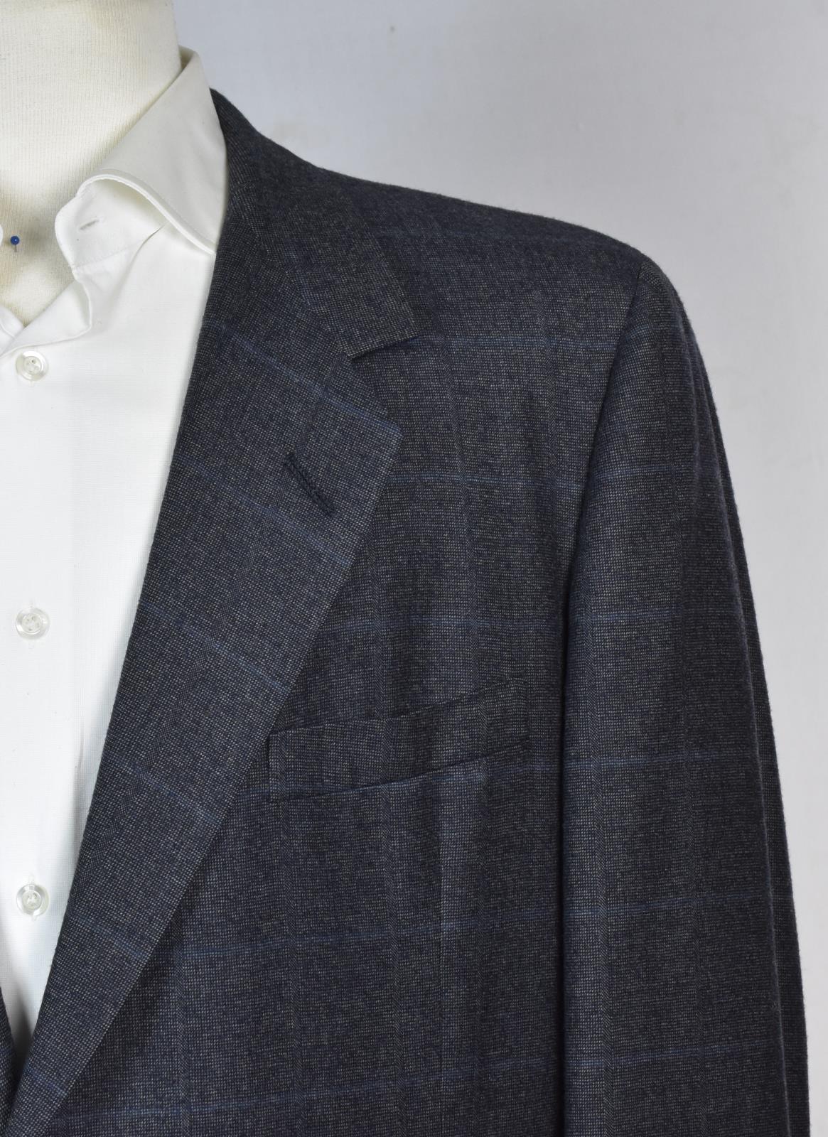 Oxxford Clothing Onwentsia Mens Super Worsted Wool Sport Coat Jacket 44 R Mint