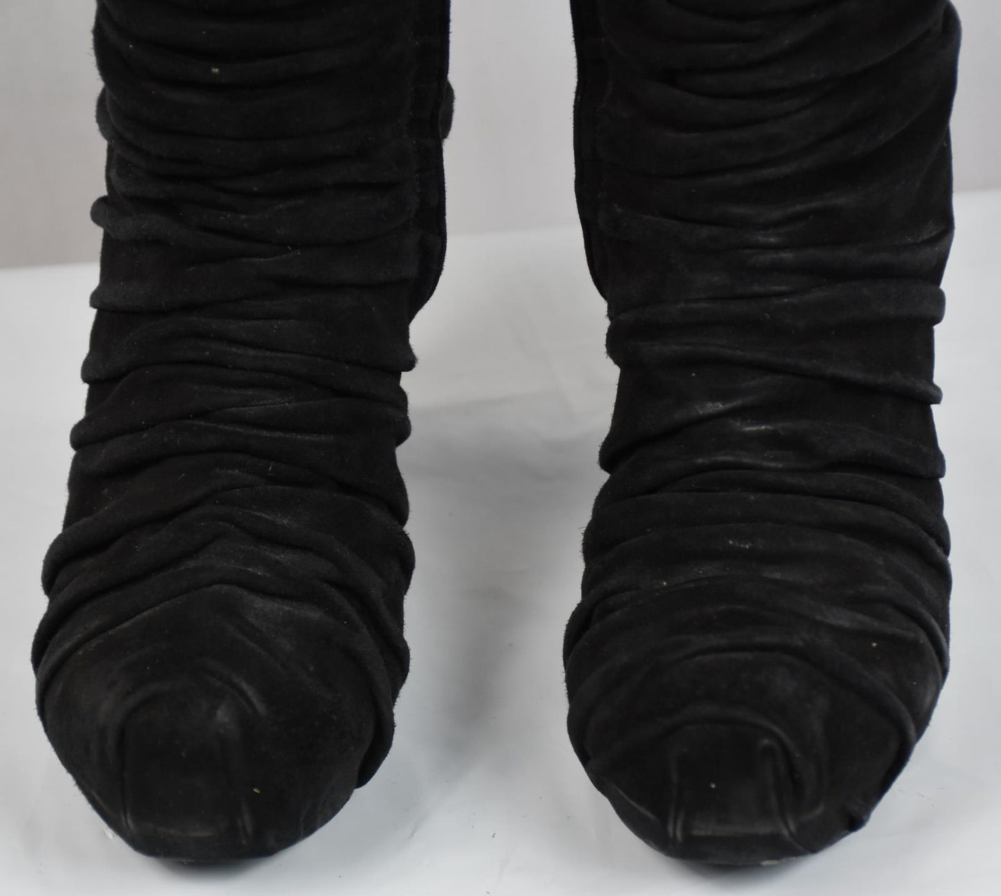 Yves Saint Laurent Women's SuedE Knee Booties Heels Shoes Size 36 - 5.5 US