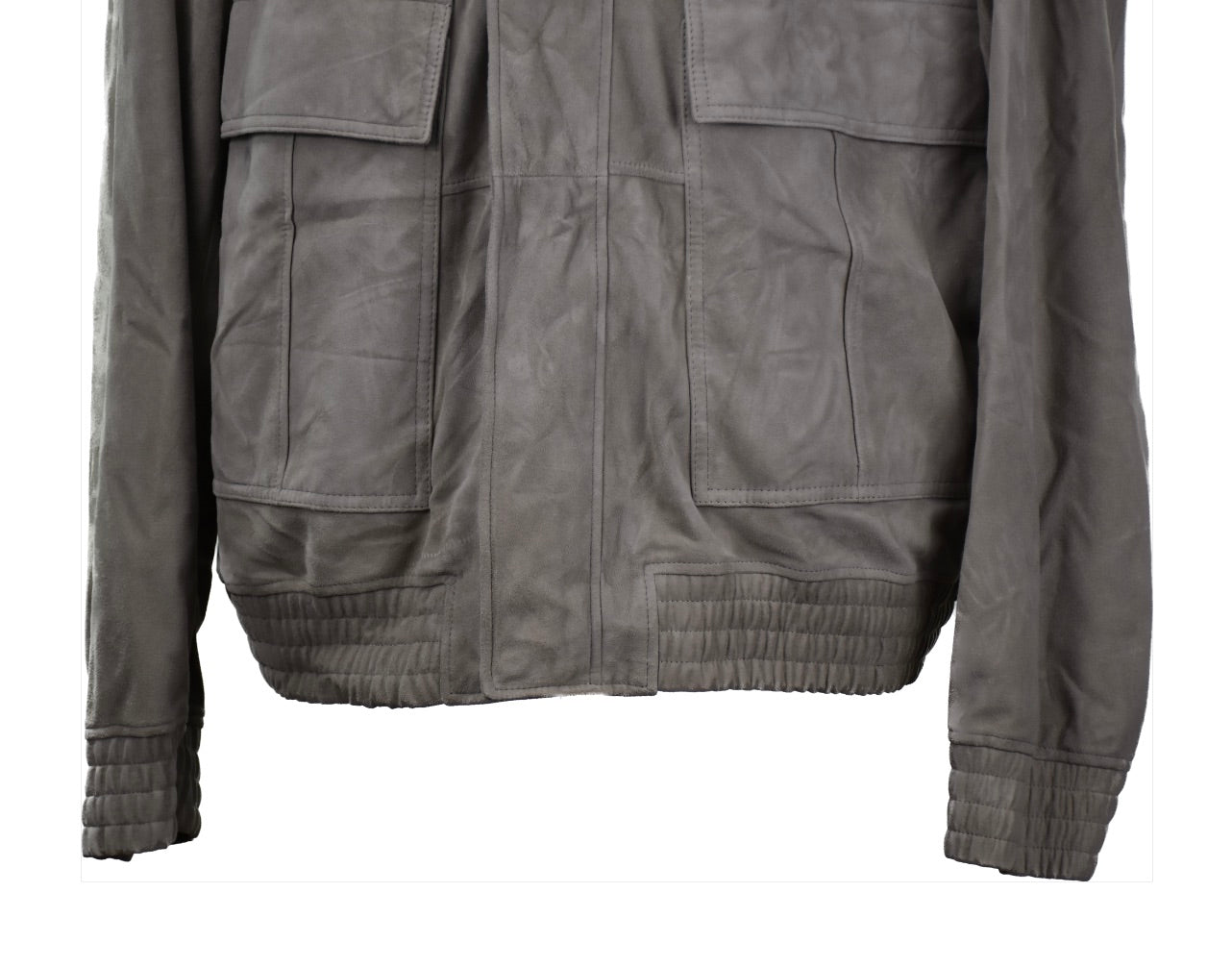 Z ZEGNA Men's Suede Leather Jacket Size XL New $1995 122VZ082-ZZ930-N03