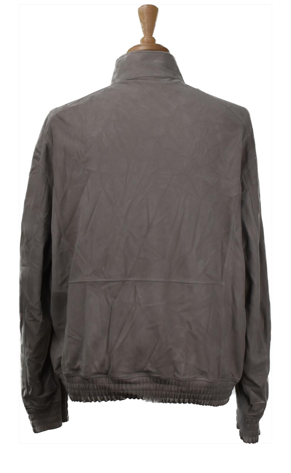 Z ZEGNA Men's Suede Leather Jacket Size XL New $1995 122VZ082-ZZ930-N03