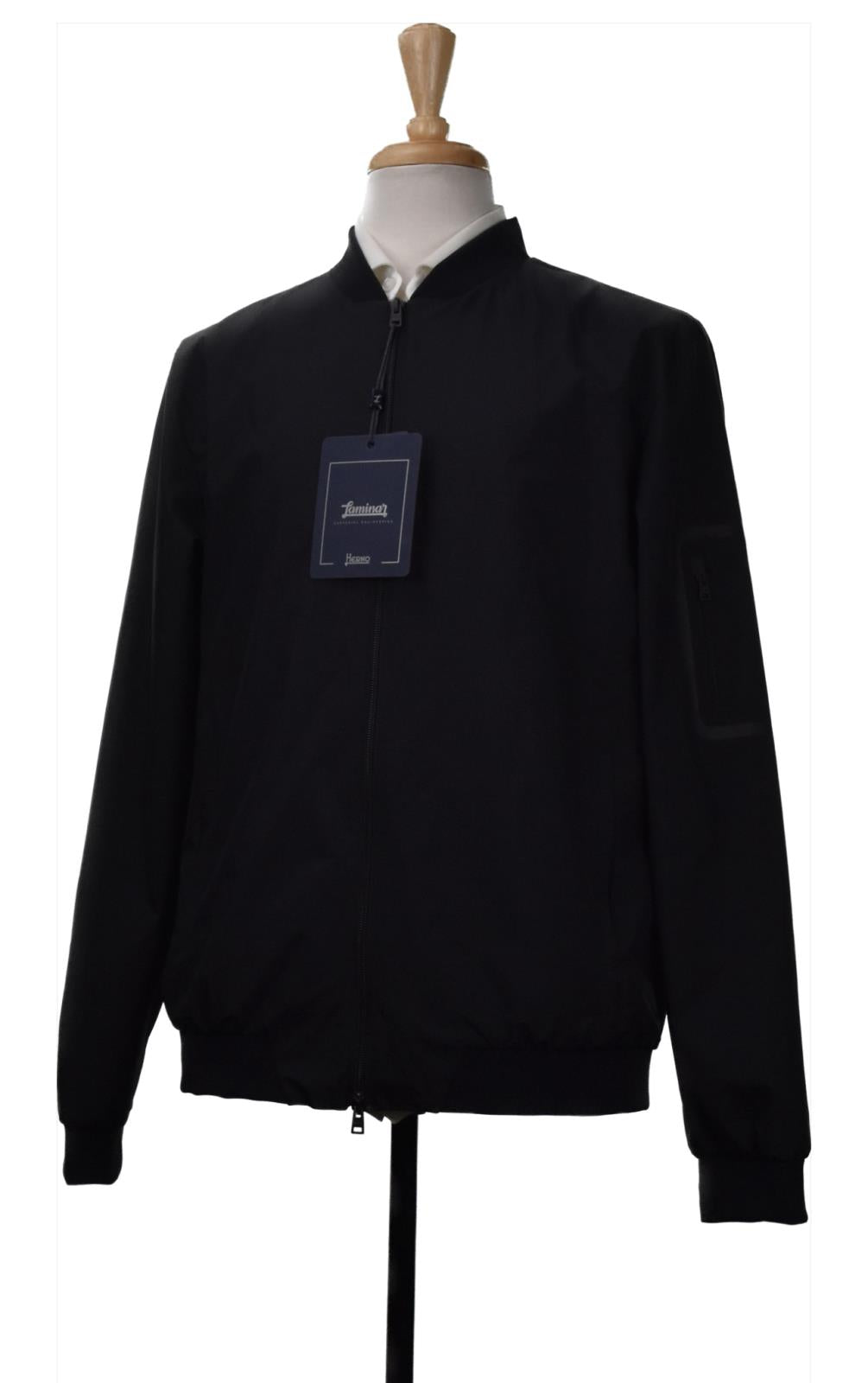 HERNO "LAMINAR" BOMBER JACKET Size 56 3XL $765 GI00091UL111069300