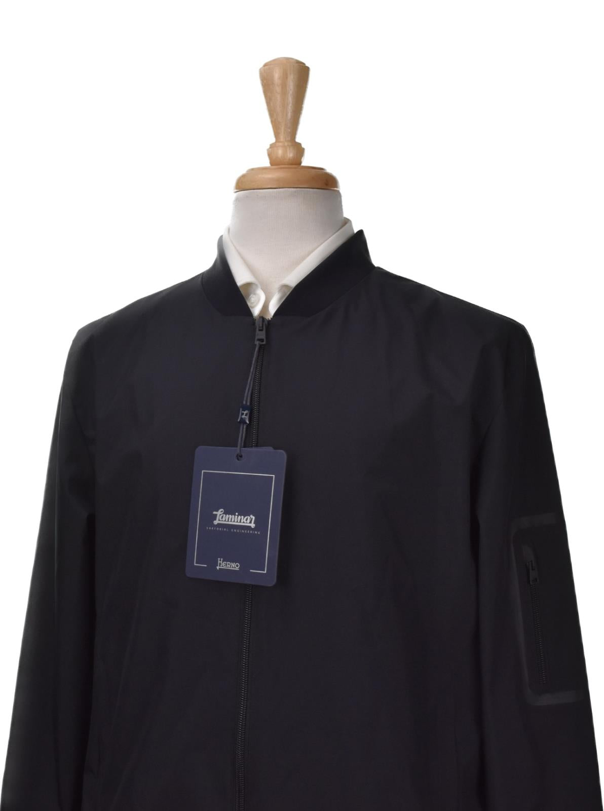 HERNO "LAMINAR" BOMBER JACKET Size 56 3XL $765 GI00091UL111069300