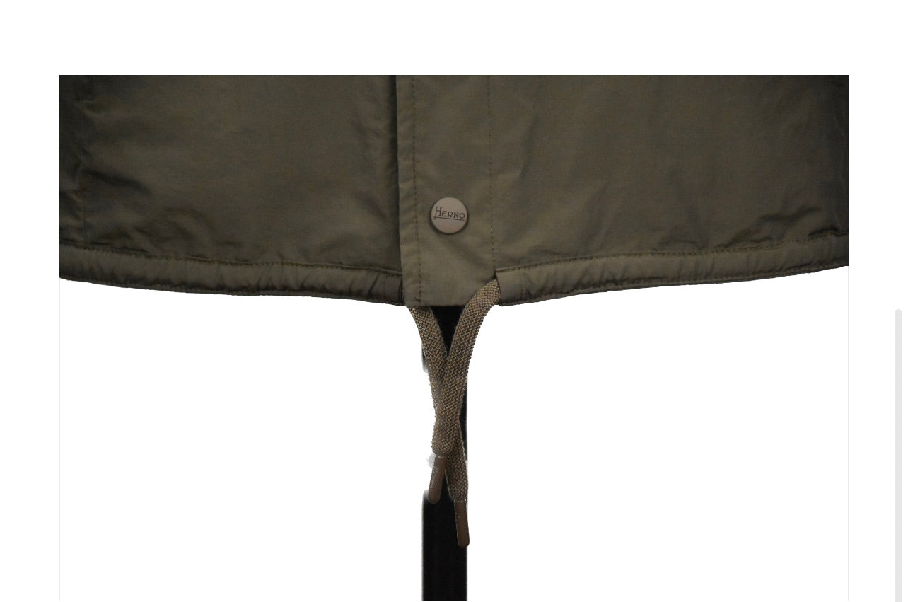 HERNO Men's Nylon Cotton Snap Button JACKET Size 56 - XXXL New $655