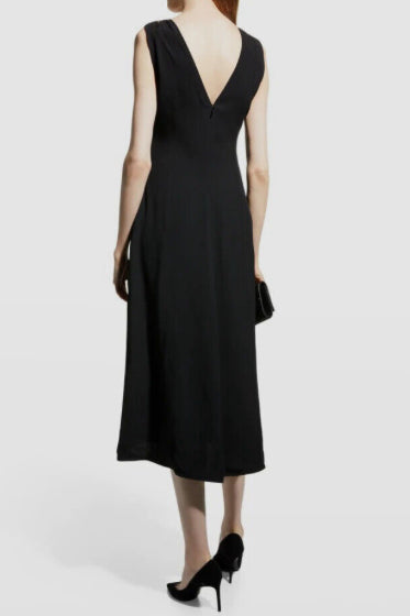 Victoria Beckham Women's Twist-Shoulder Dress Sz UK 12 / US 8 NEW AW22 $1100