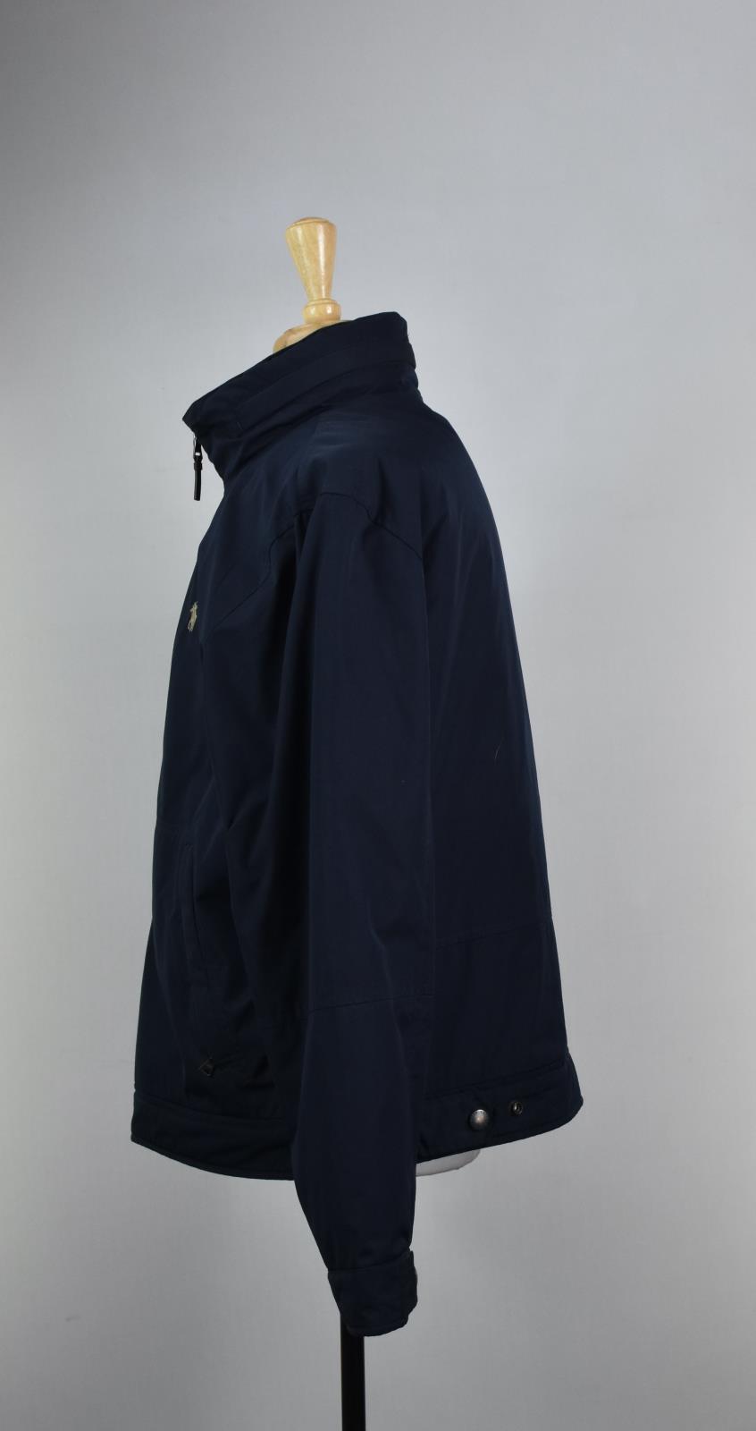 Polo Ralph Lauren Men's Fleece Lined Filled Full Zip Hooded Jacket XL Vintage