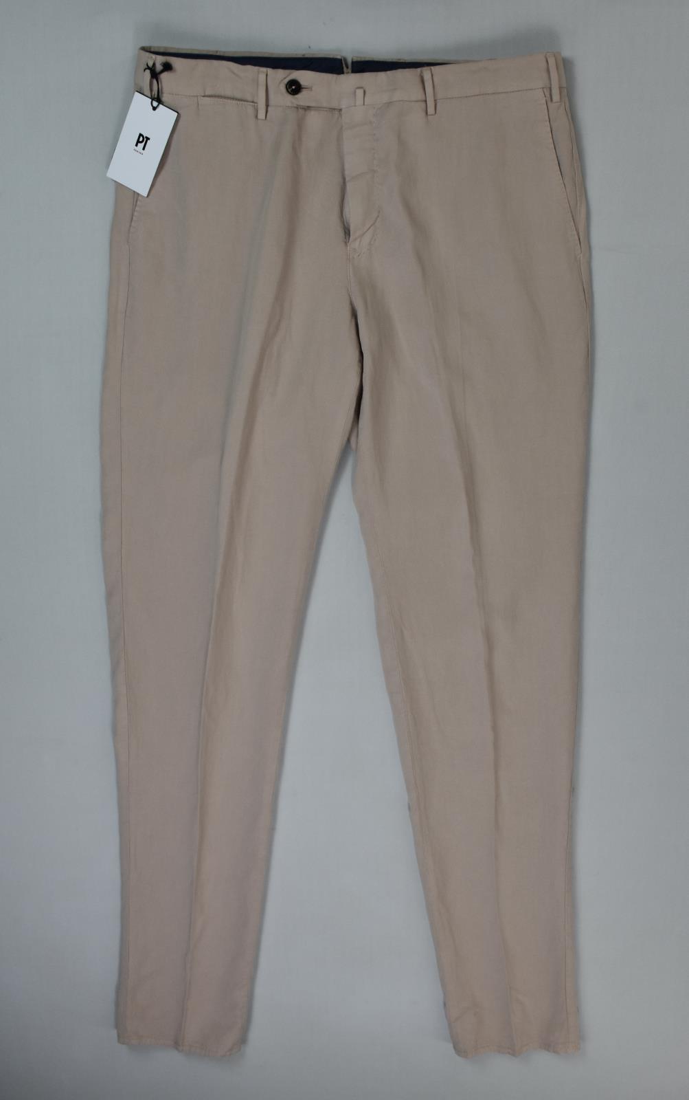 PT Torino PT01 Pink Soft Touch Garment Dye Easy Fit Pants Size 34 NEW $445