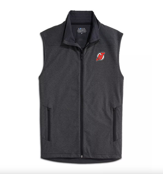 Vineyard Vines Men's NJ Devils Shep Vest Jacket Jet Black Size XL $210 1O001416