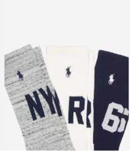 Polo Ralph Lauren Pony Mens Socks 3-Pack Technical Sport 10-13 New $22 821490PK