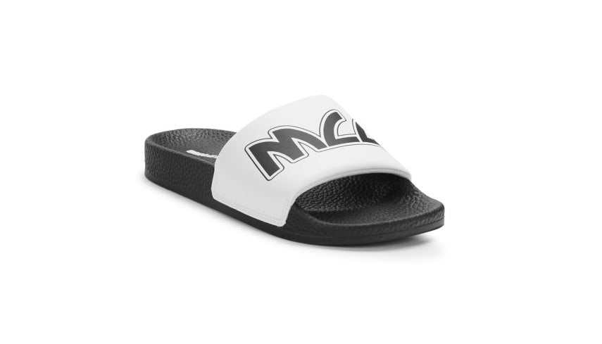 MCQ Alexander McQueen Men's Logo Slide Sandals White 44- US 11 NEW $175