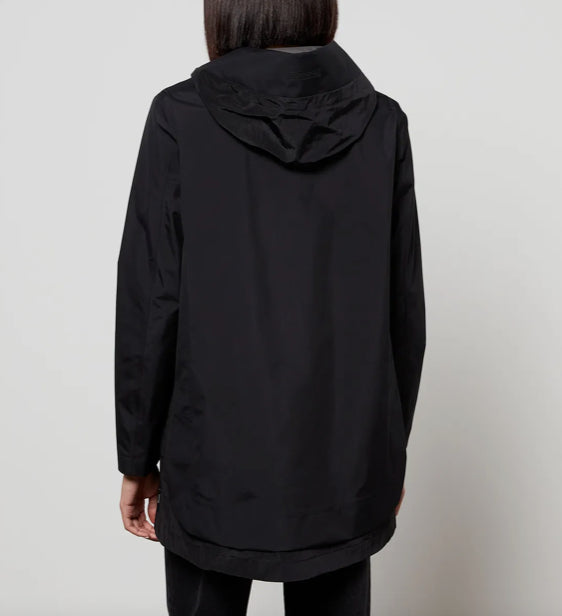 Herno Women's Woven Layered Jacket Coat Sz 50 IT USA 14 NEW $875 GI042DL 11101