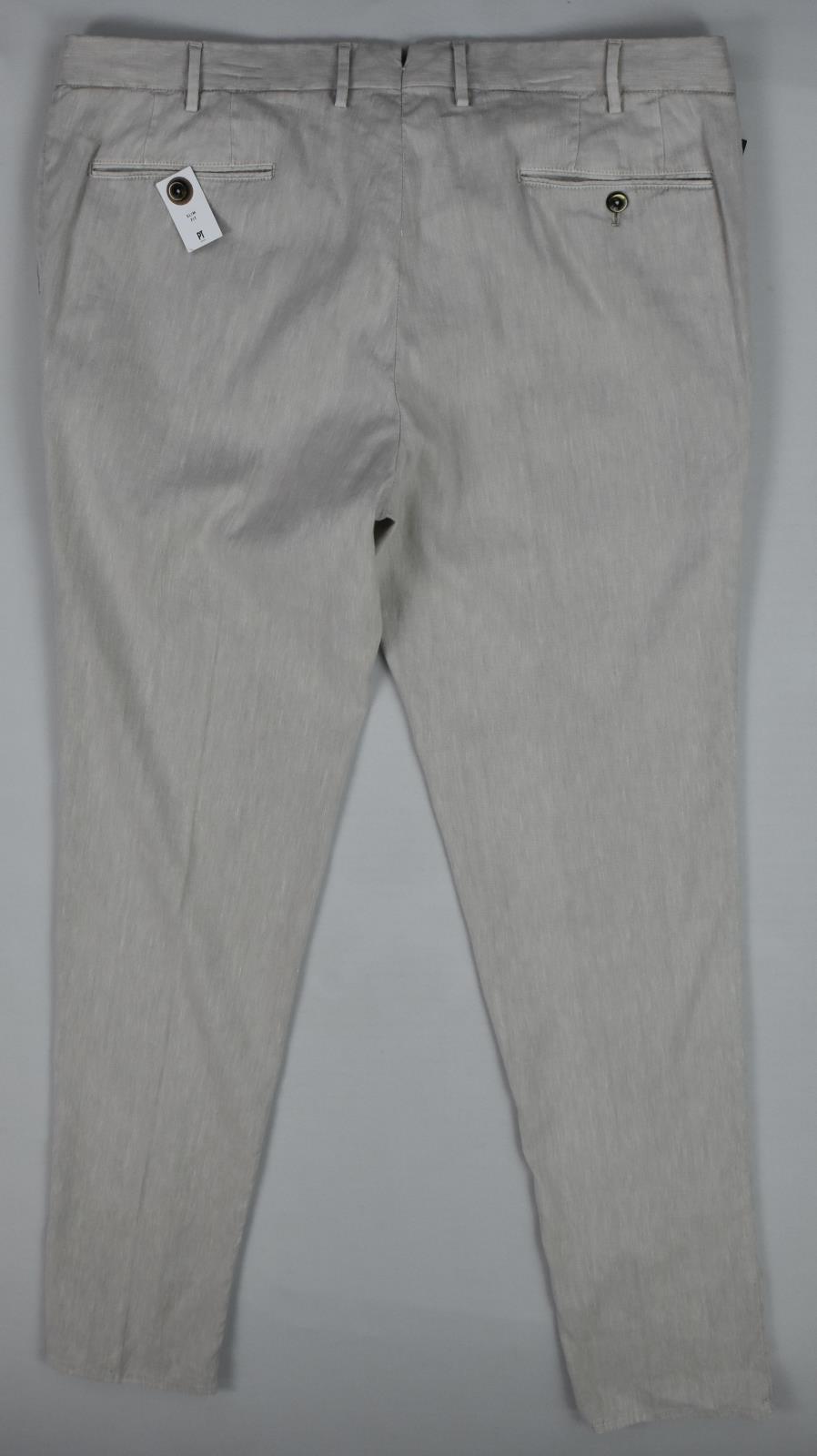PT Torino PT01 Stone Cotton Linen Slim Pants 56- 40 US NEW $395 COVT01Z0UCL1