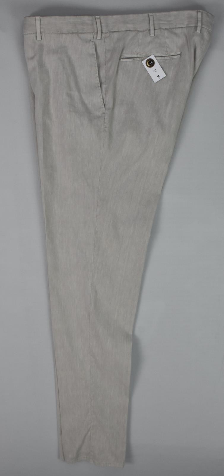 PT Torino PT01 Stone Cotton Linen Slim Pants 56- 40 US NEW $395 COVT01Z0UCL1