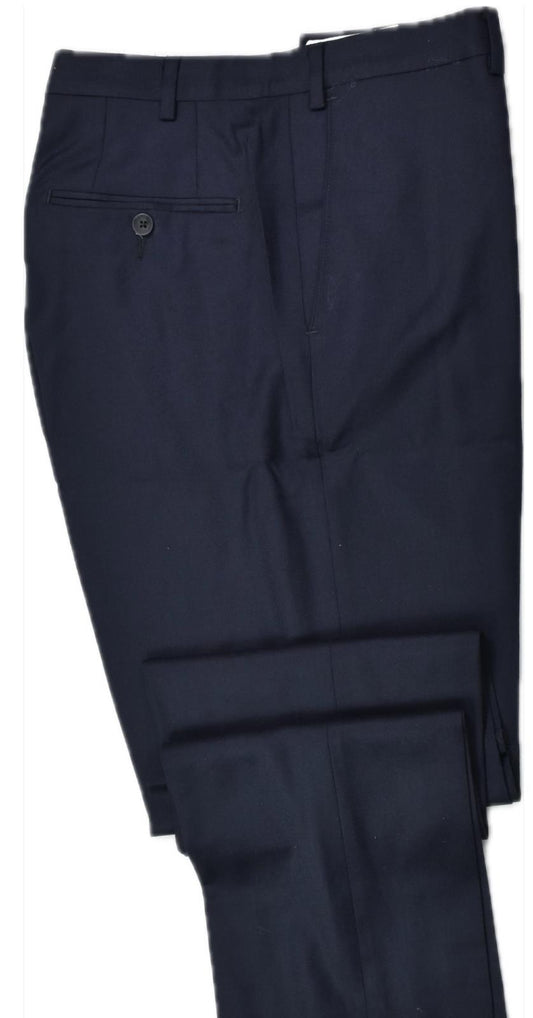 The Mens Store Wool Flannel Navy Pants 36 New $178    B1601-01