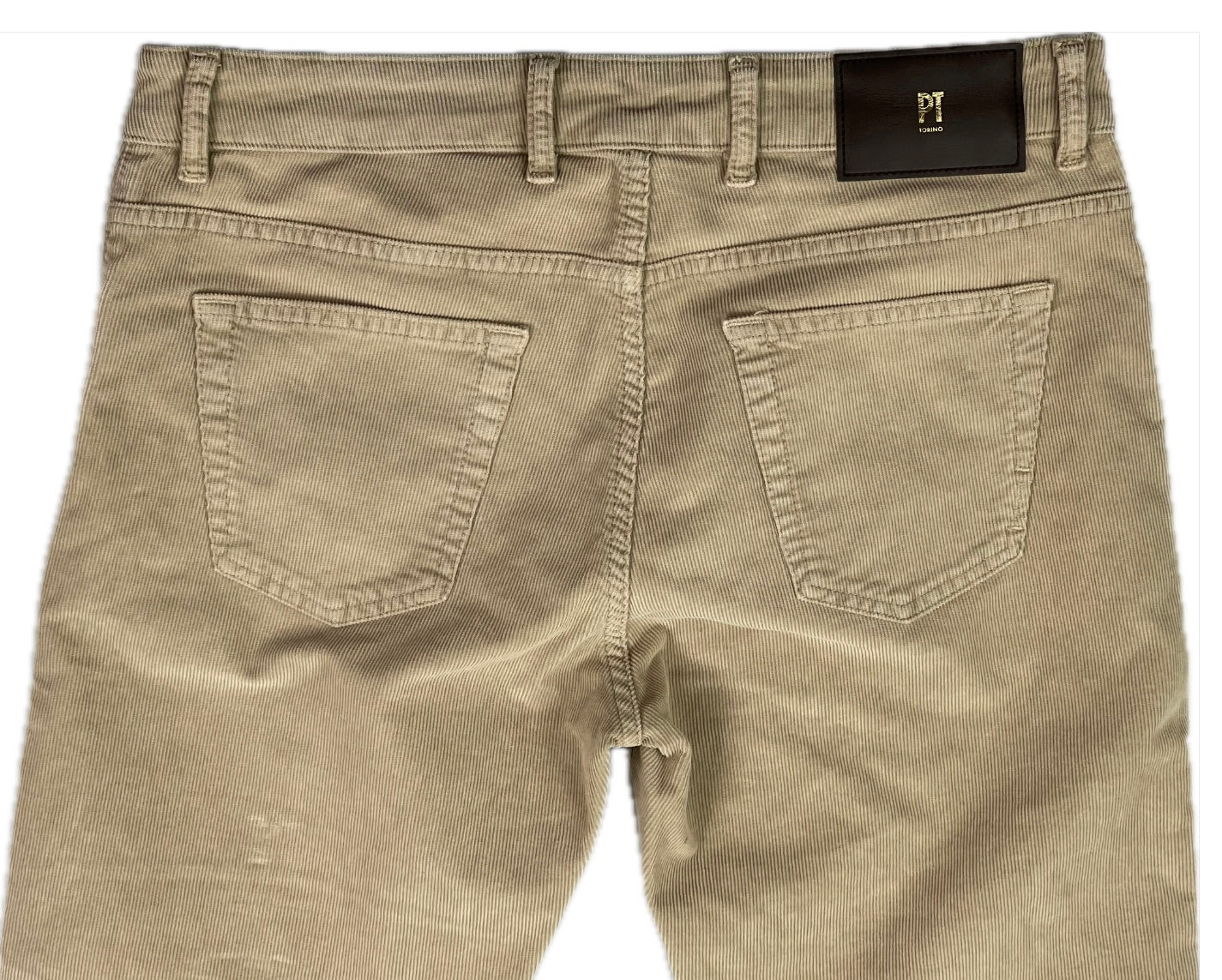 PT Torino Mens 5 Pocket Pants Slim Jazz Tan Corduroy Cotton 32 NEW $395