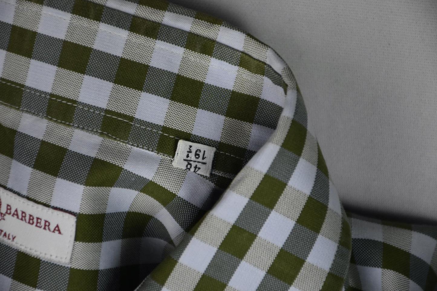 Luciano Barbera Mens Cotton Dress Shirt Size 19.5 3XL MINT Worn a few times
