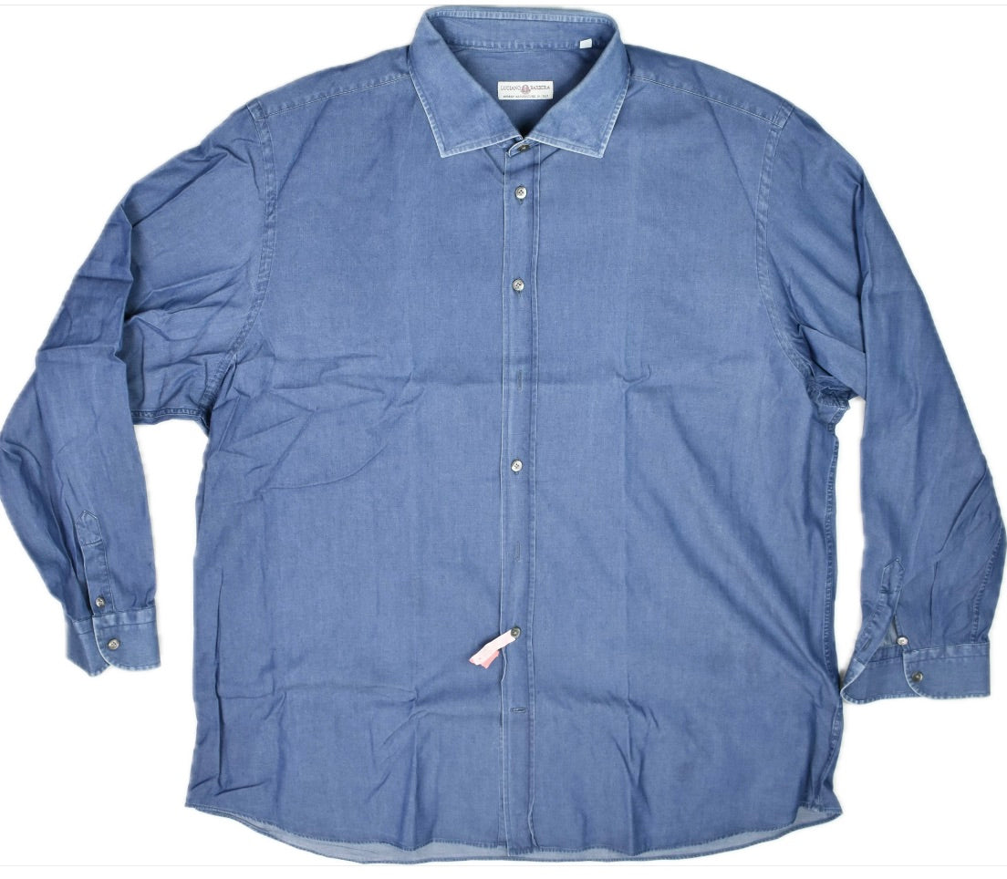 Luciano Barbera Mens Cotton Shirt Size 3XL MINT