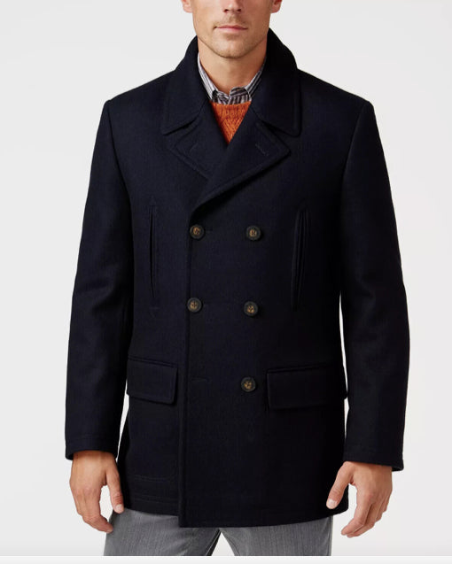 Ralph Lauren Men's Luke Navy Jacket Peacoat Size 40 S NEW $395 LKUEO2JC0103