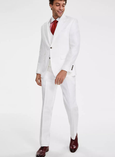 Tayion Collection Men Classic-Fit Linen Suit Jacket Herringbone 44R ACON1RNZ0000
