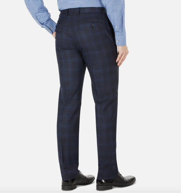 Calvin Klein Mens Jerome Stretch Wool Plaid Suit Pants 34 NEW $190 JMROPJ9X0060