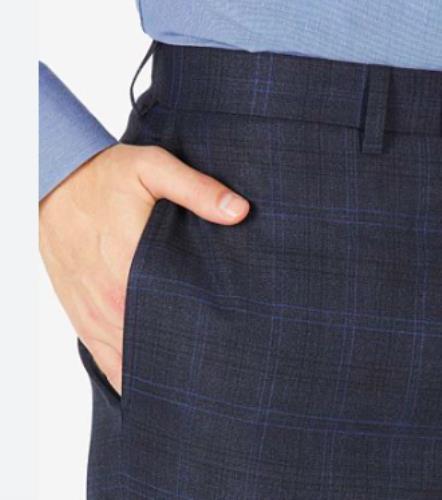 Calvin Klein Mens Jerome Stretch Wool Plaid Suit Pants 34 NEW $190 JMROPJ9X0060