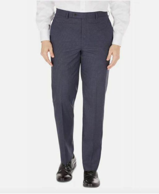 Ralph Lauren Mens UltraFlex Dress Pants Micro Check 38 X 34 $95 NRTNPCPY0442