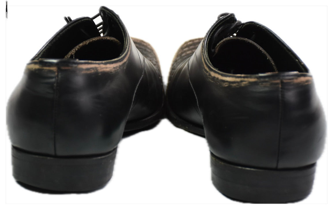 Prada Men's Leather Black Shoes US 8 IT 40.5 - 7 UK 2E2235 TRAPPEUR VINTAGE