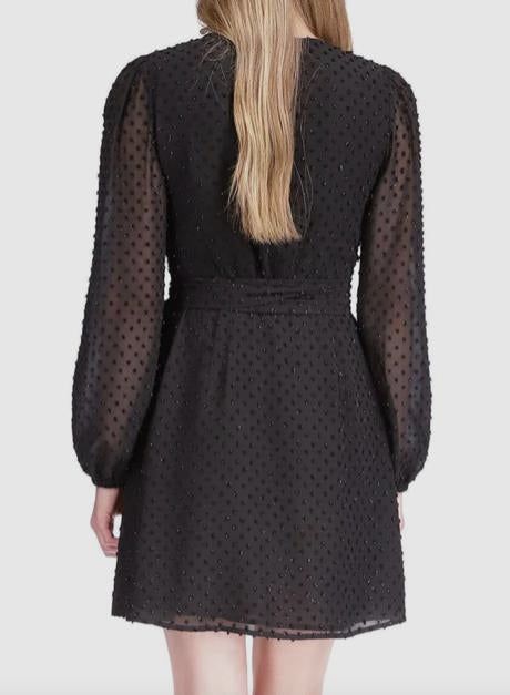 Michael Kors Women's Swiss Dot Wrap-Style Dress XS NEW $175 PF281AK6ML