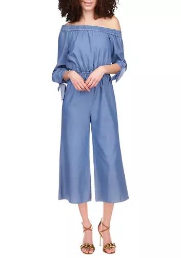 Michael Kors Women's Blue One Shoulder Jumpsuit S NEW $175 MS280Y99HH