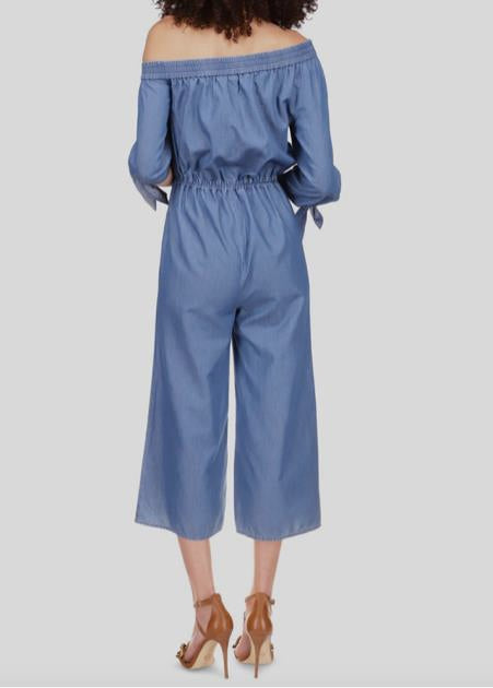 Michael Kors Women's Blue One Shoulder Jumpsuit S NEW $175 MS280Y99HH