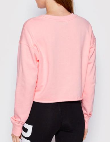 DKNY Sport Women's Metallic Logo Cropped Sweatshirt Pink S NEW $60 DP2T8849
