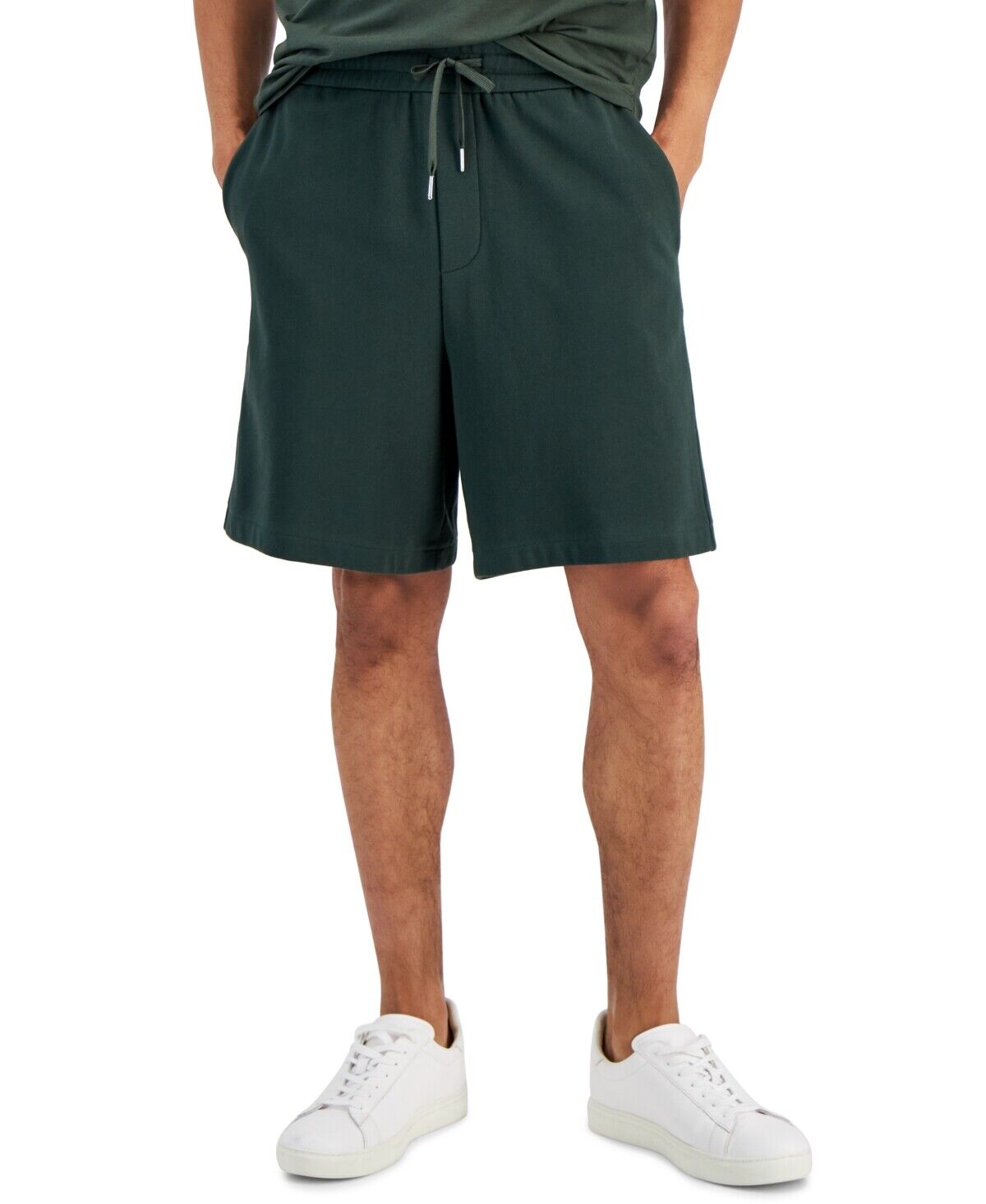 Armani Exchange Men's Logo Drawstring Green Shorts M NEW $90 3RZSAJZJ5CZ1863