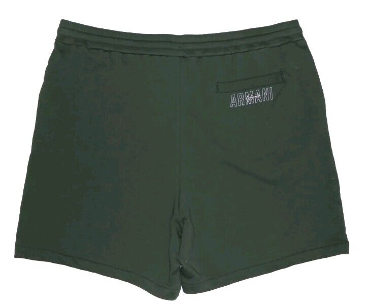 Armani Exchange Men's Logo Drawstring Green Shorts M NEW $90 3RZSAJZJ5CZ1863
