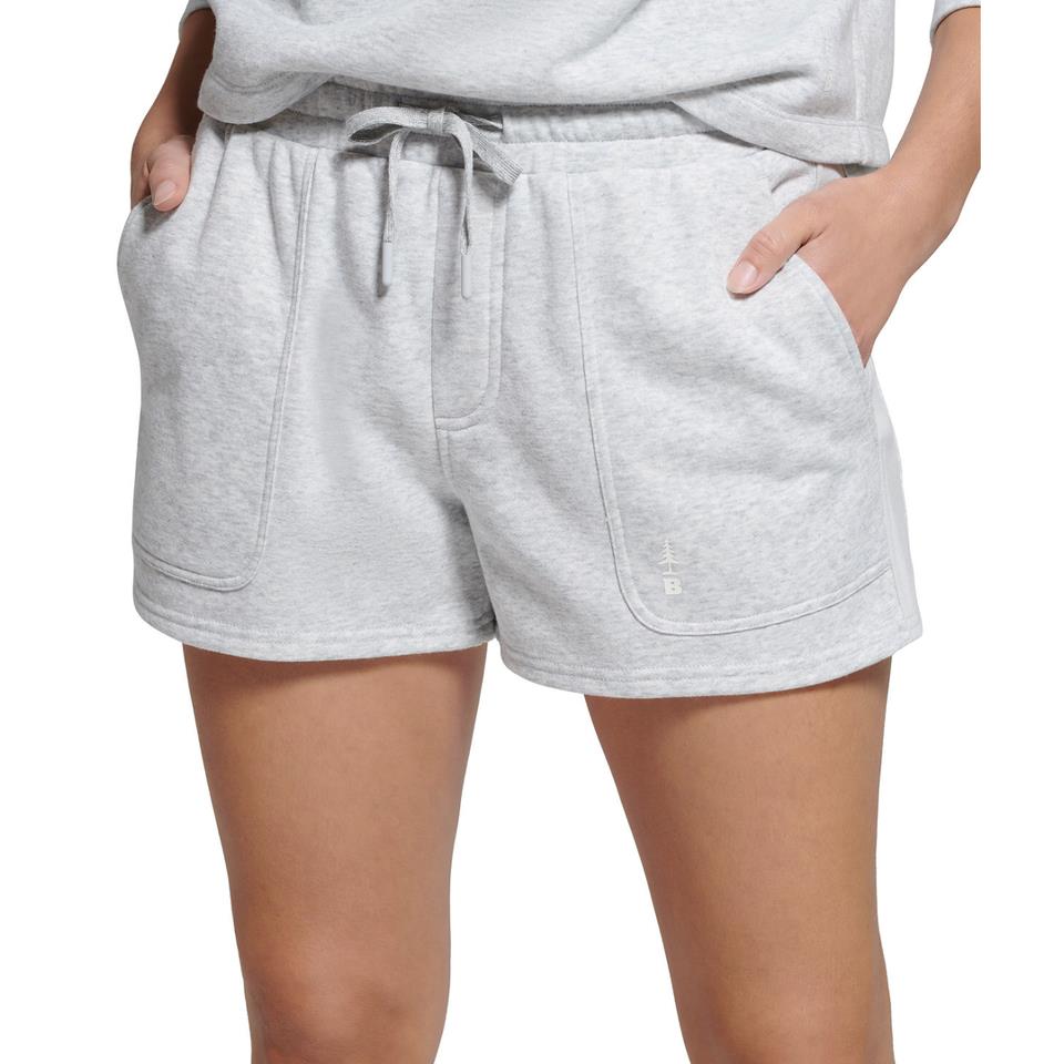 Bass Outdoor Womens Knit Drawstring Deep Pocket Shorts Gray M NEW $40 BA32S541
