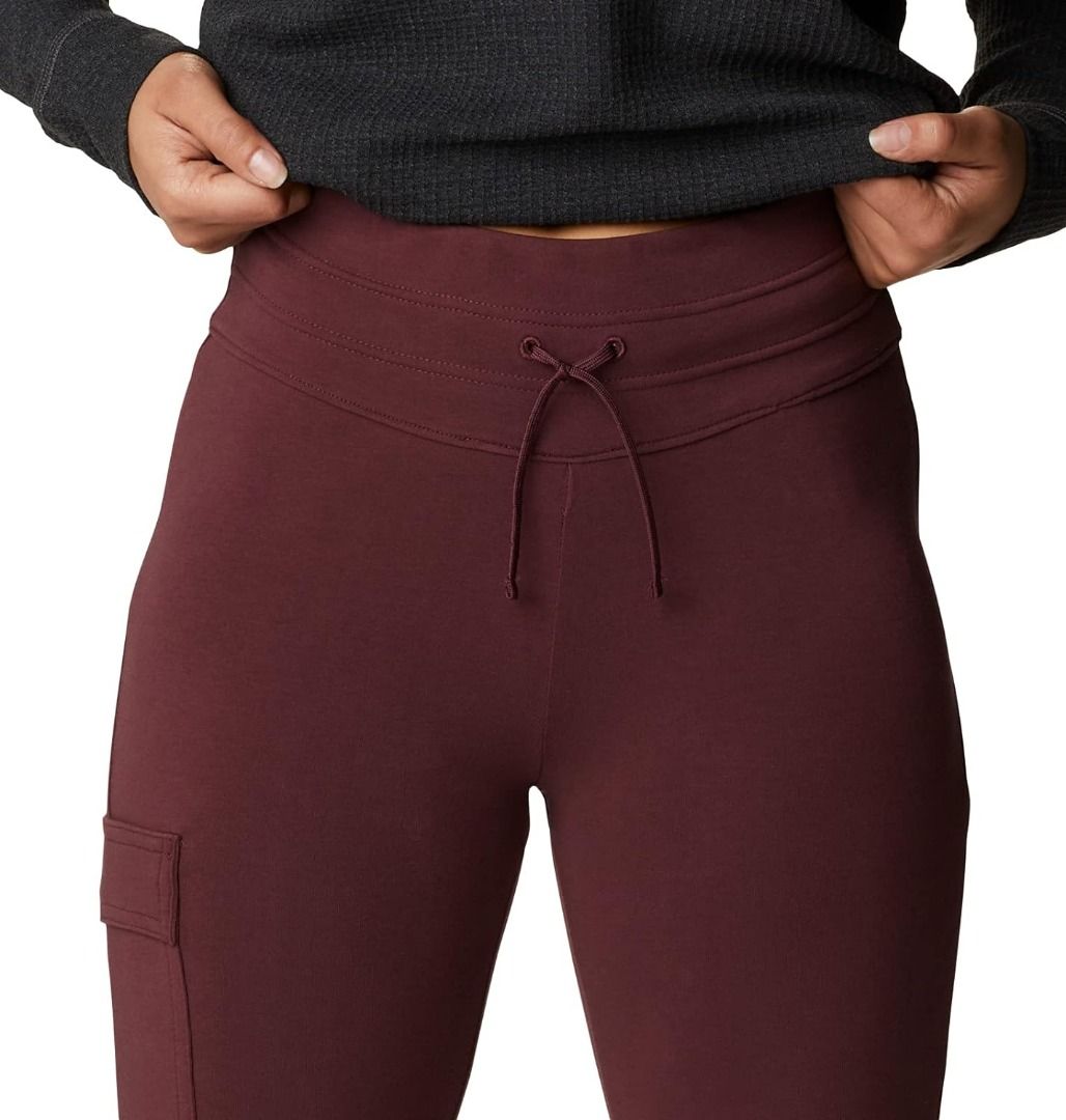 Columbia Women's Trek Active Leggings Pockets Marionberry XS NEW $50 Al5639-616