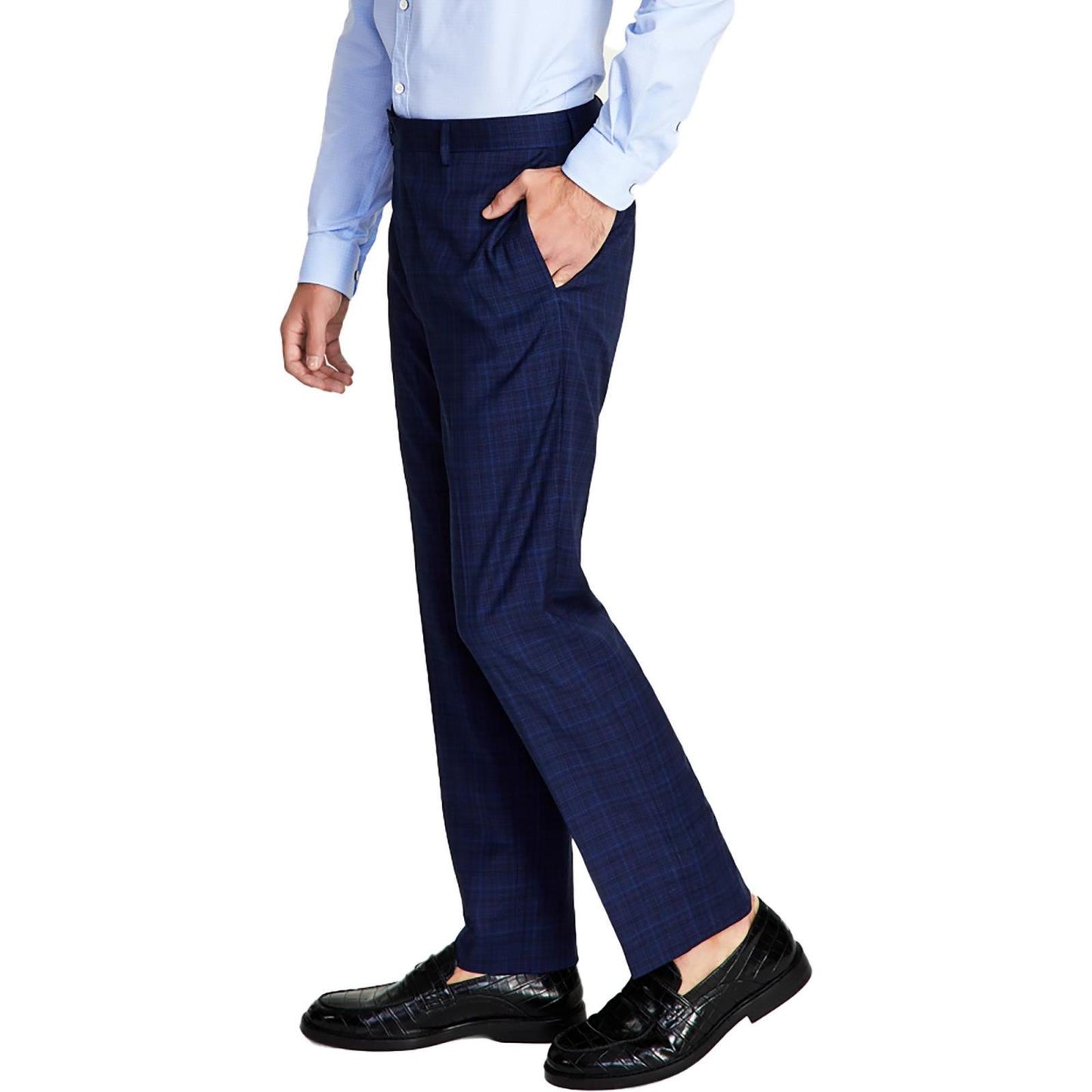 Calvin Klein Mens Slim Fit Plaid Suit Pants 38 X 30 NEW $95 JMROPJSY0871