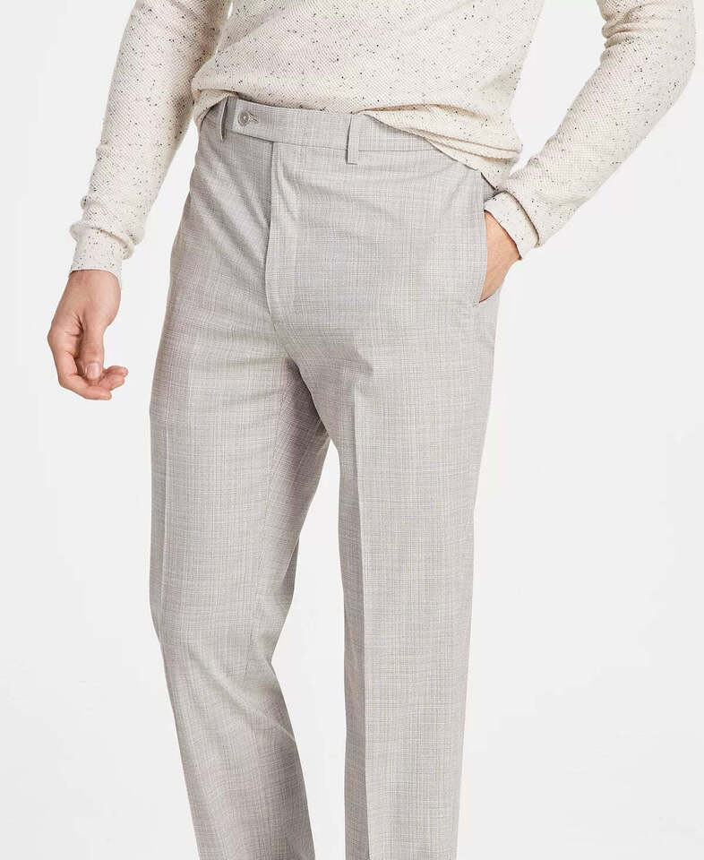 Calvin Klein Men's Slim Performance Dress Tan Pants 38 X 32 NEW $95 JMROPJSY0872